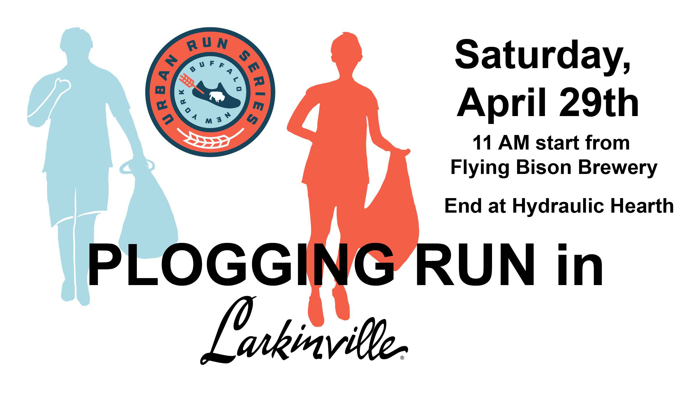 Plogging Run in Larkinville, Saturday April 29th Larkin Square