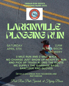 Larkinville plogging run poster