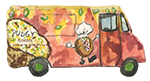 Pudgy Potato Truck Illustration